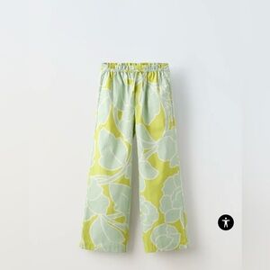 Zara Girls Pants, Size 13-14, Sea Green